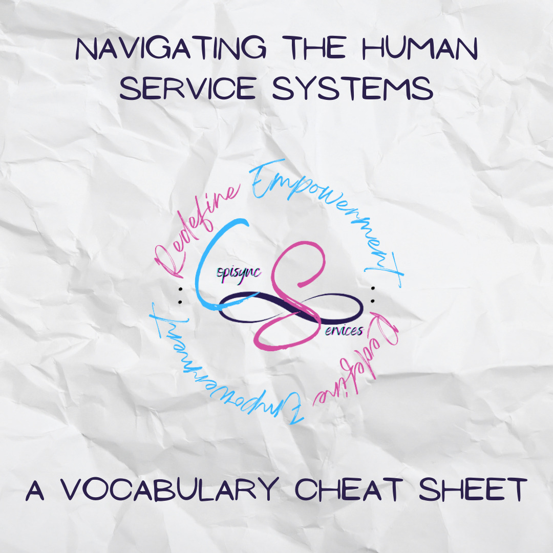 Navigating the Human Service System; a Vocabulary Cheat Sheet